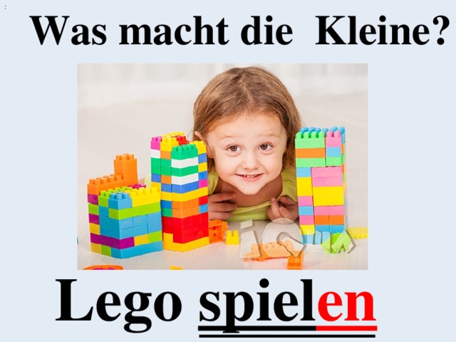 : Was macht die Kleine? Lego spiel en 
