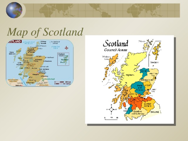 Map of Scotland  