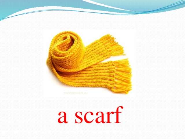 a scarf 