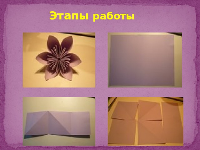 Этапы работы 