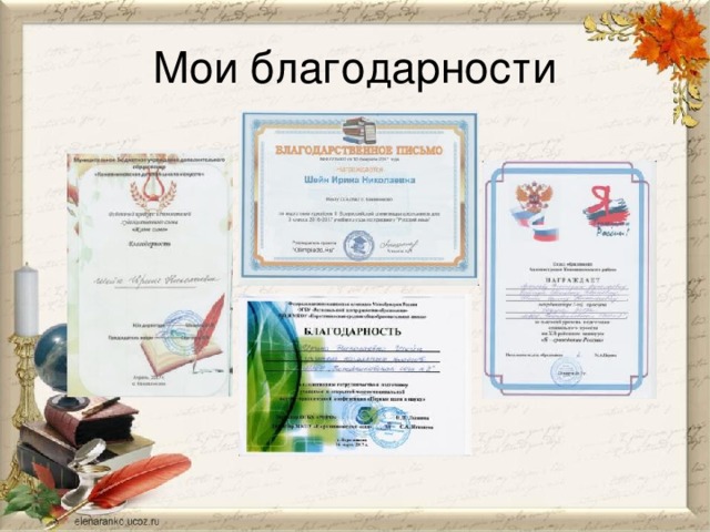 Мои благодарности 