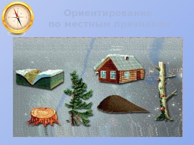 Ориентирование  по местным признакам 