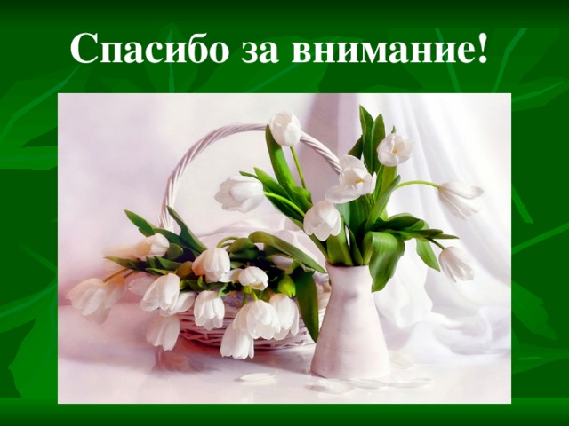  Спасибо за внимание! 