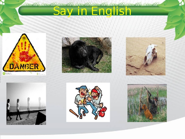 Say in English 