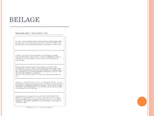 Beilage 