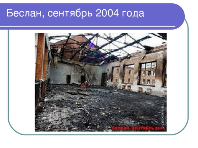 Беслан, сентябрь 2004 года