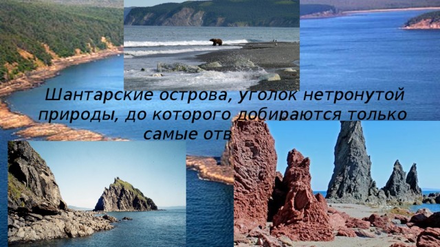   Шантарские острова, уголок нетронутой природы, до которого добираются только самые отважные .   