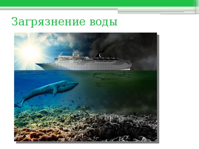 Загрязнение воды 