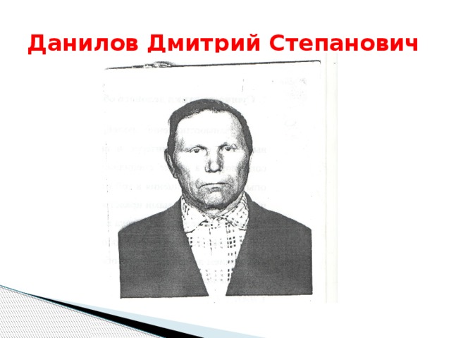Данилов Дмитрий Степанович 