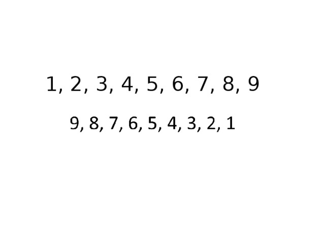 1, 2, 3, 4, 5, 6, 7, 8, 9