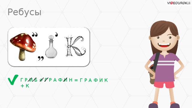 Ребусы = Г Р А Ф И К Г Р И Б + Г Р А Ф И Н + К