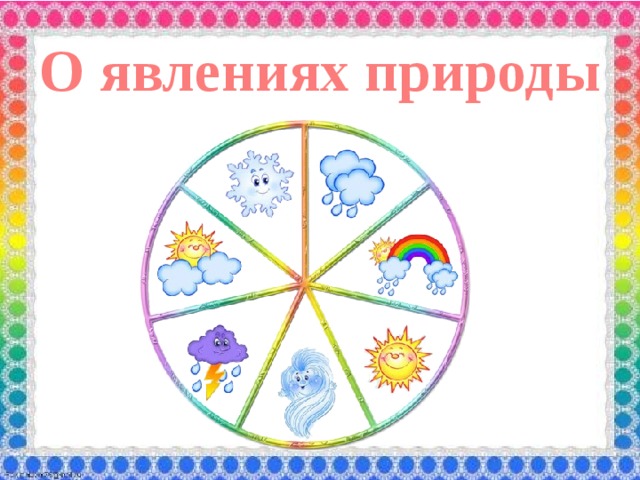 О явлениях природы 