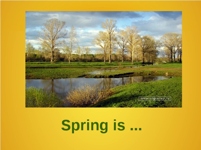 Spring is ... 