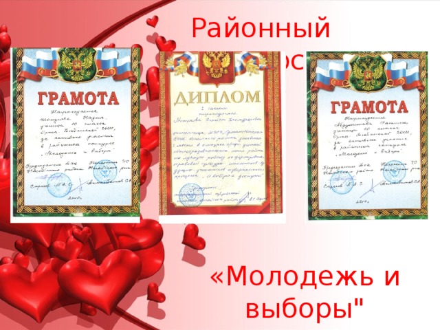 Районный конкурс «Молодежь и выборы