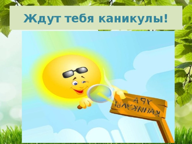 Ждут тебя каникулы! 