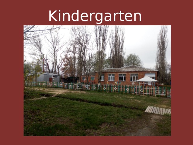 Kindergarten 