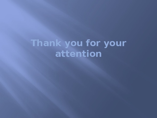 Thank you for your attention 