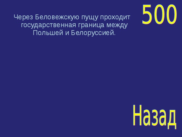 Через Беловежскую пущу проходит государственная граница между Польшей и Белоруссией. 