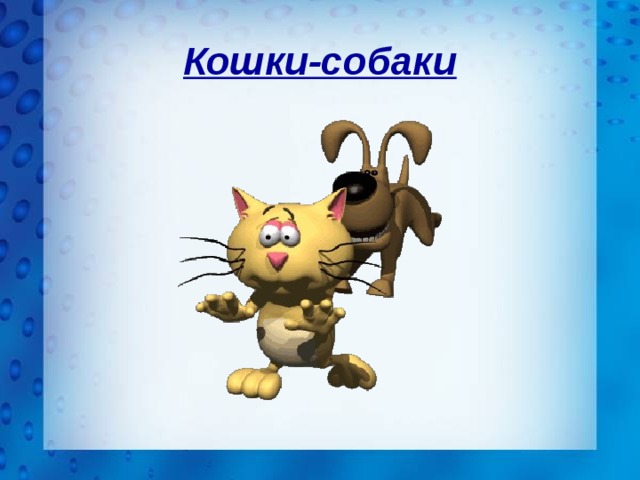 Кошки-собаки 