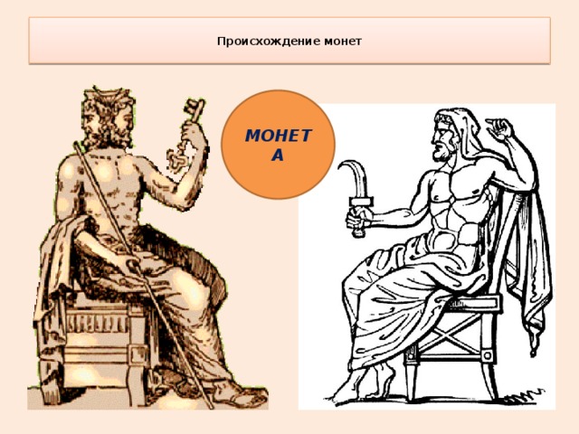  Происхождение монет   МОНЕТА 