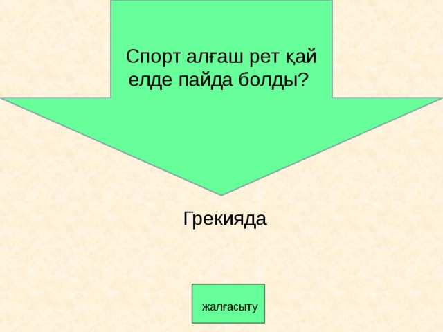 Спорт алғаш рет қай елде пайда болды? Грекияда   жалғасыту 
