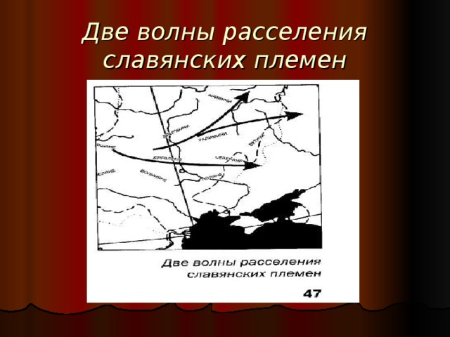 Две волны расселения славянских племен  