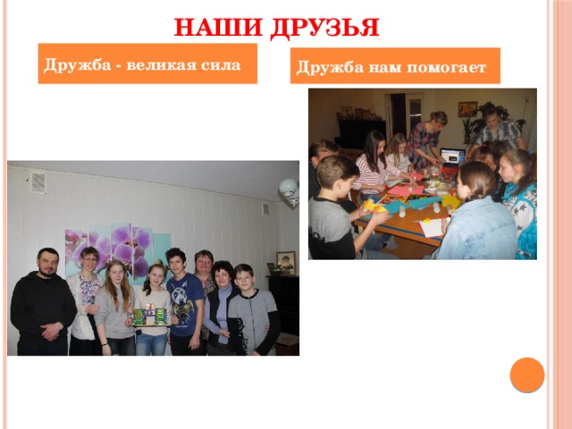  Наши друзья Дружба - великая сила Дружба нам помогает 
