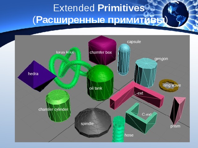 Extended  Primitives   ( Расширенные   примитивы ) 