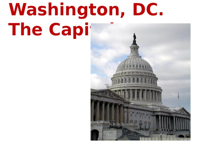 Washington, DC.  The Capitol 