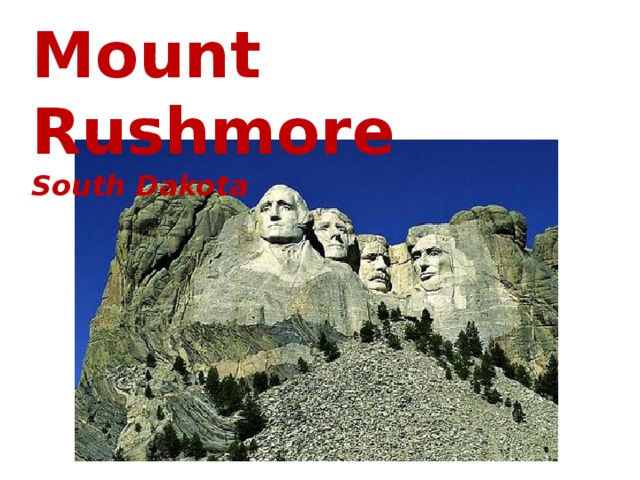 Mount Rushmore South Dakota Rashmore  