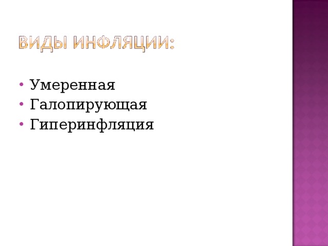 Умеренная Галопирующая Гиперинфляция  