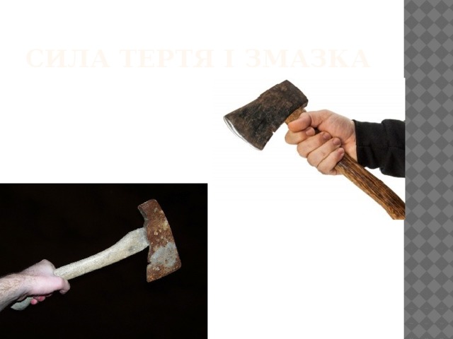 Сила тертя і змазка 
