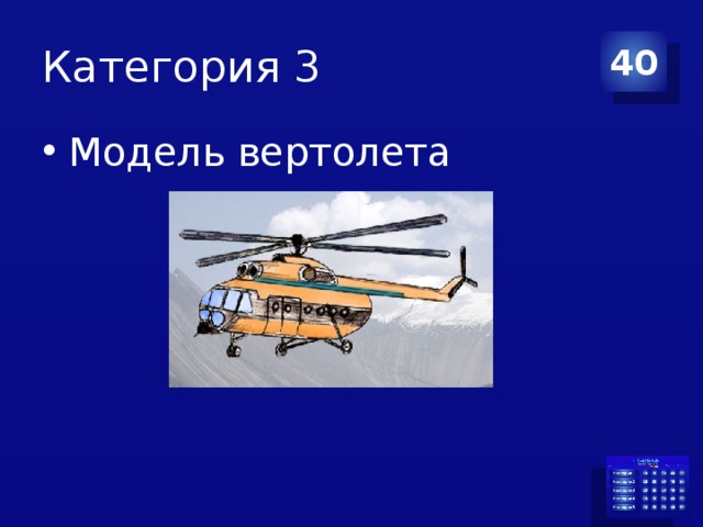 Категория 3 40 Модель вертолета 