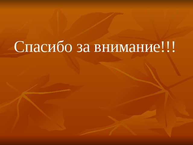 Спасибо за внимание!!! 