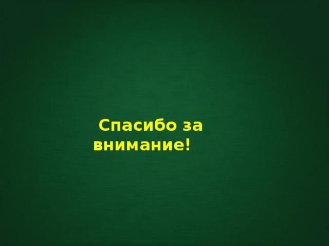  Спасибо за внимание! 