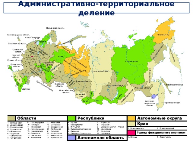 Административно-территориальное деление 