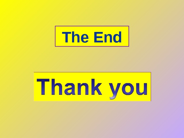 The End 