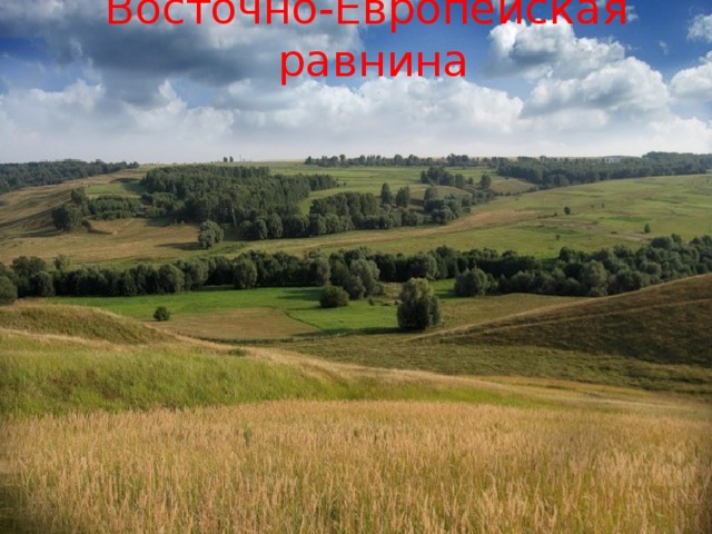Восточно-Европейская равнина 