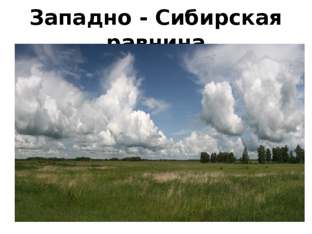 Западно - Сибирская равнина 