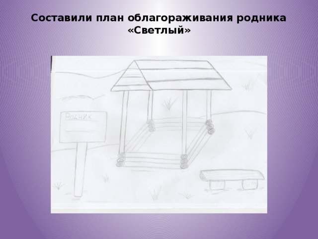 Составили план облагораживания родника «Светлый»   