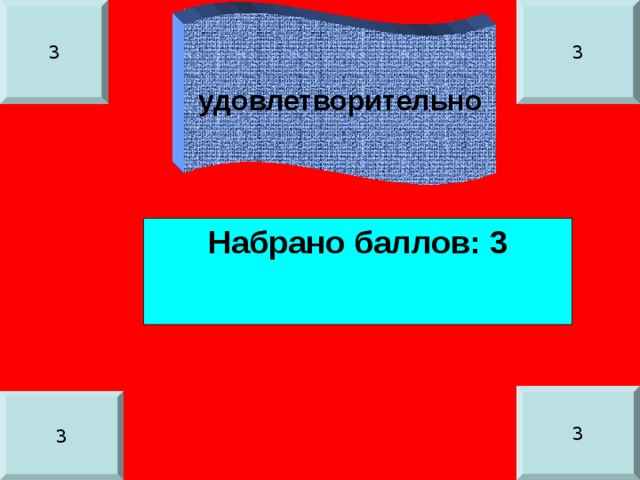 3 3 удовлетворительно Набрано баллов: 3 3 3 
