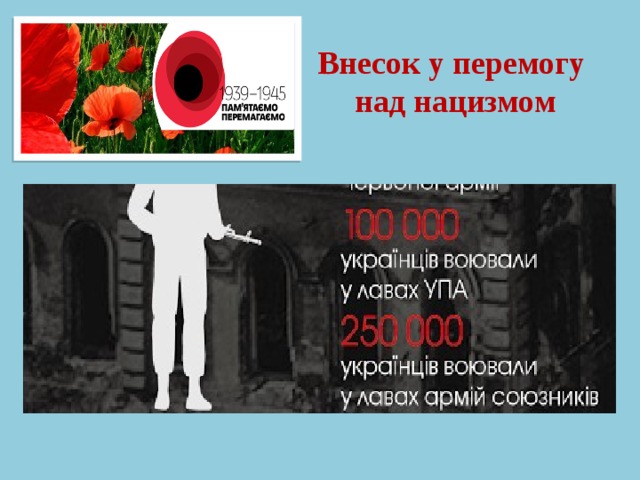 Внесок у перемогу над нацизмом  