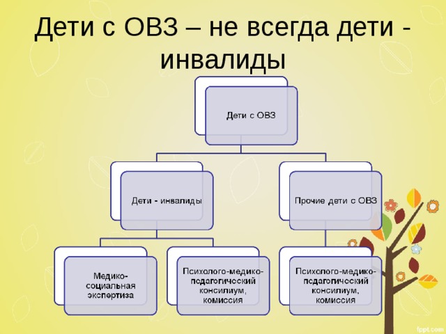 Дети с ОВЗ – не всегда дети - инвалиды 
