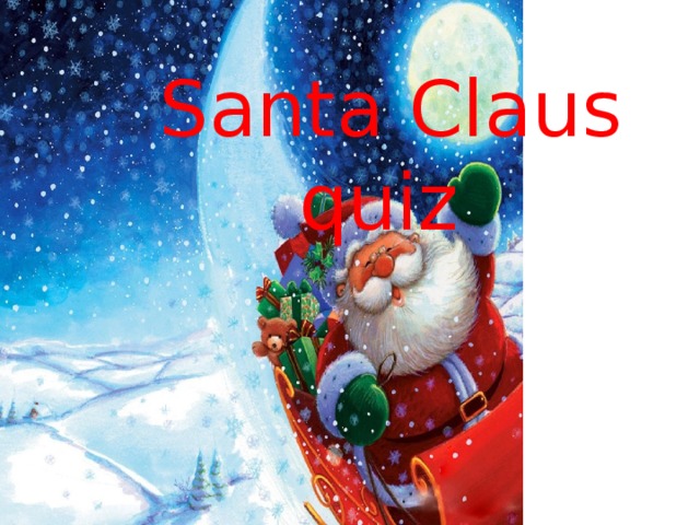 Santa Claus quiz 