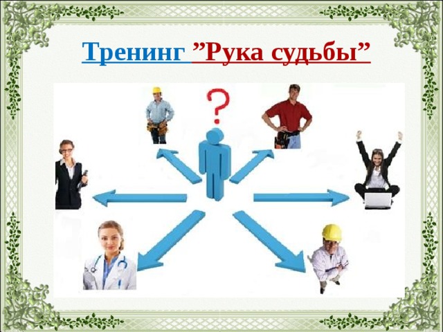 Тренинг ”Рука судьбы”