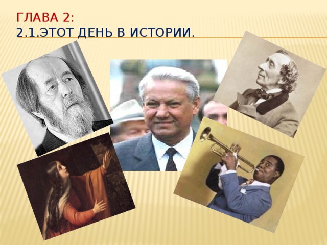 Глава 2:  2.1.Этот день в истории.    