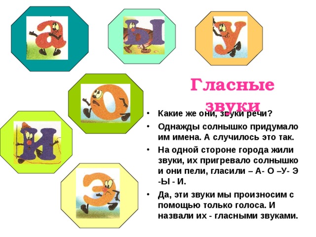 Гласные звуки