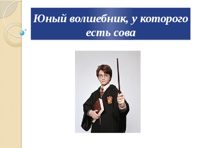 Юный волшебник, у которого есть сова 