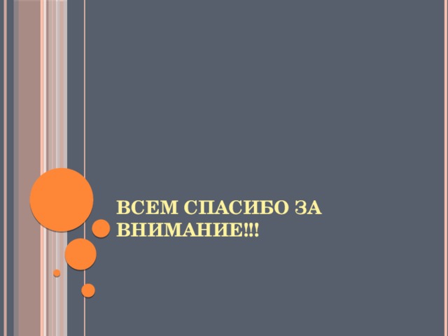 Всем спасибо за внимание!!! 