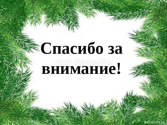 Спасибо за внимание! 